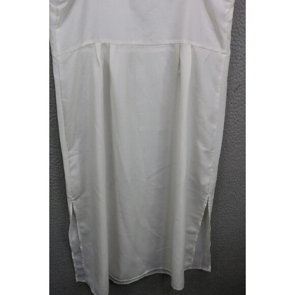Slip Dress Empire Waist Side Slits-Size Small - Picture 8 of 8